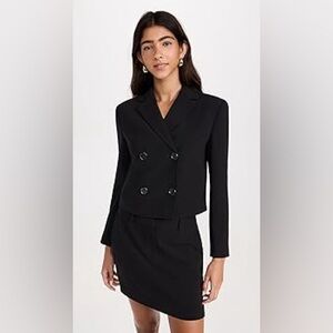 NWT Theory Women's Crop Double Breasted Jacket